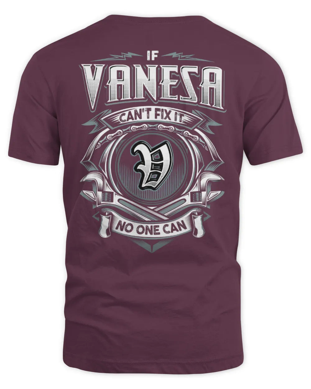 VANESA AP81-K4-626 - Personalized Ahmed Quote Apparel “If Ahmed Can't Fix It, No One Can” - Unisex Standard T-Shirt - Maroon