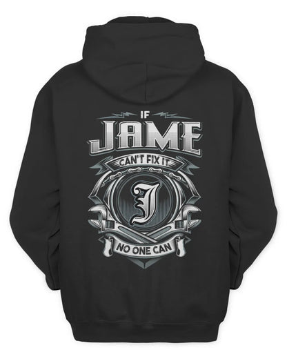 JAME AP81-K4-626 - Personalized Ahmed Quote Apparel “If Ahmed Can't Fix It, No One Can” - Unisex Hoodie - Black