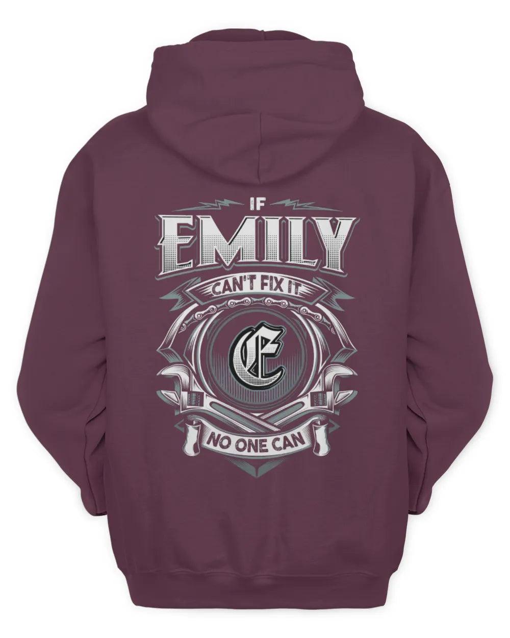 EMILY AP81-K4-626 - Personalized Ahmed Quote Apparel “If Ahmed Can't Fix It, No One Can” - Unisex Hoodie - Maroon