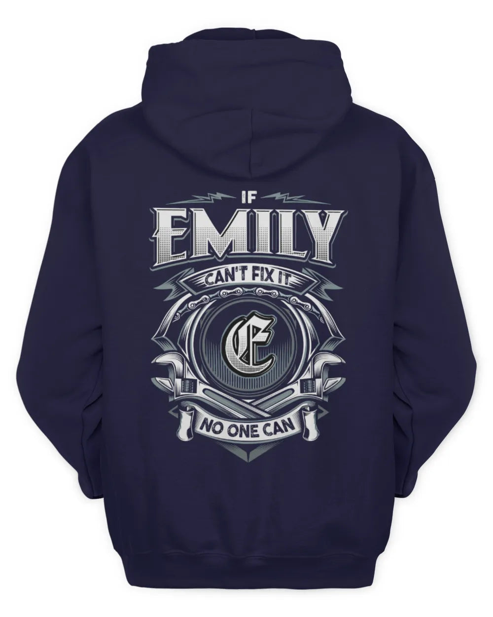 EMILY AP81-K4-626 - Personalized Ahmed Quote Apparel “If Ahmed Can't Fix It, No One Can” - Unisex Hoodie - Navy
