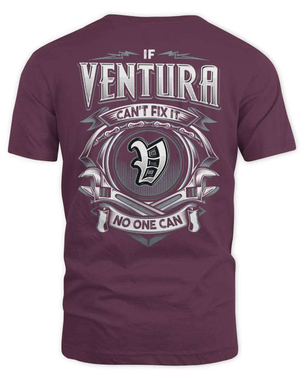 VENTURA AP81-K4-626 - Personalized Ahmed Quote Apparel “If Ahmed Can't Fix It, No One Can” - Unisex Standard T-Shirt - Maroon