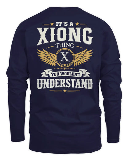 XIONG KT06-M008 It’s a [NAME] Thing – You Wouldn’t Understand | Personalized Vintage T-Shirt - Men's Long Sleeved T-Shirt - Navy