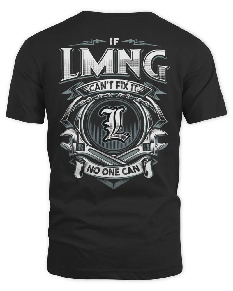 LMNG AP81-K4-626 - Personalized Ahmed Quote Apparel “If Ahmed Can't Fix It, No One Can” - Unisex Standard T-Shirt - Black