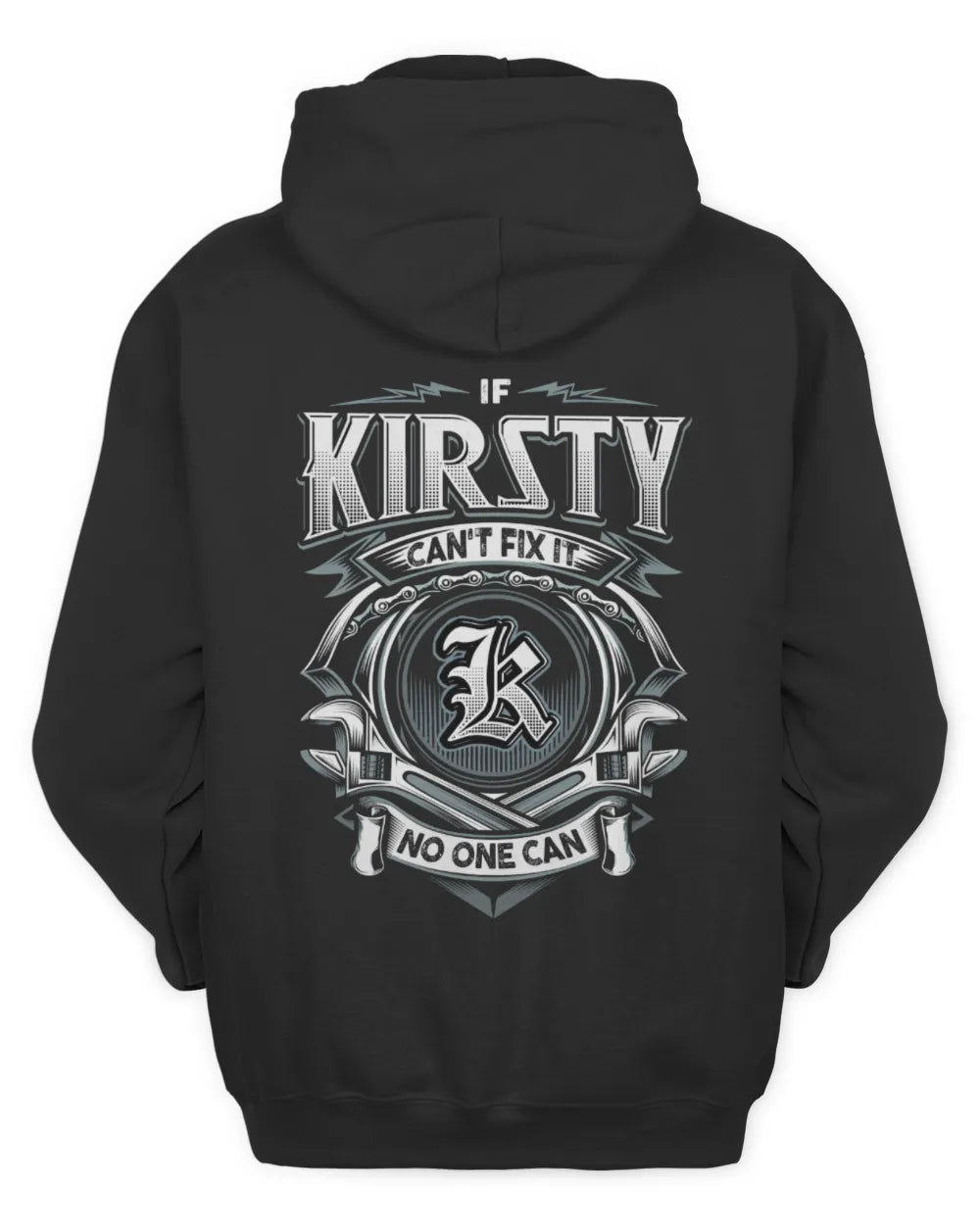 KIRSTY AP81-K4-626 - Personalized Ahmed Quote Apparel “If Ahmed Can't Fix It, No One Can” - Unisex Hoodie - Black