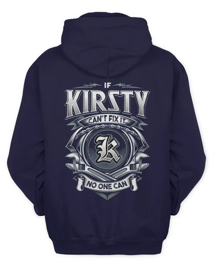 KIRSTY AP81-K4-626 - Personalized Ahmed Quote Apparel “If Ahmed Can't Fix It, No One Can” - Unisex Hoodie - Navy