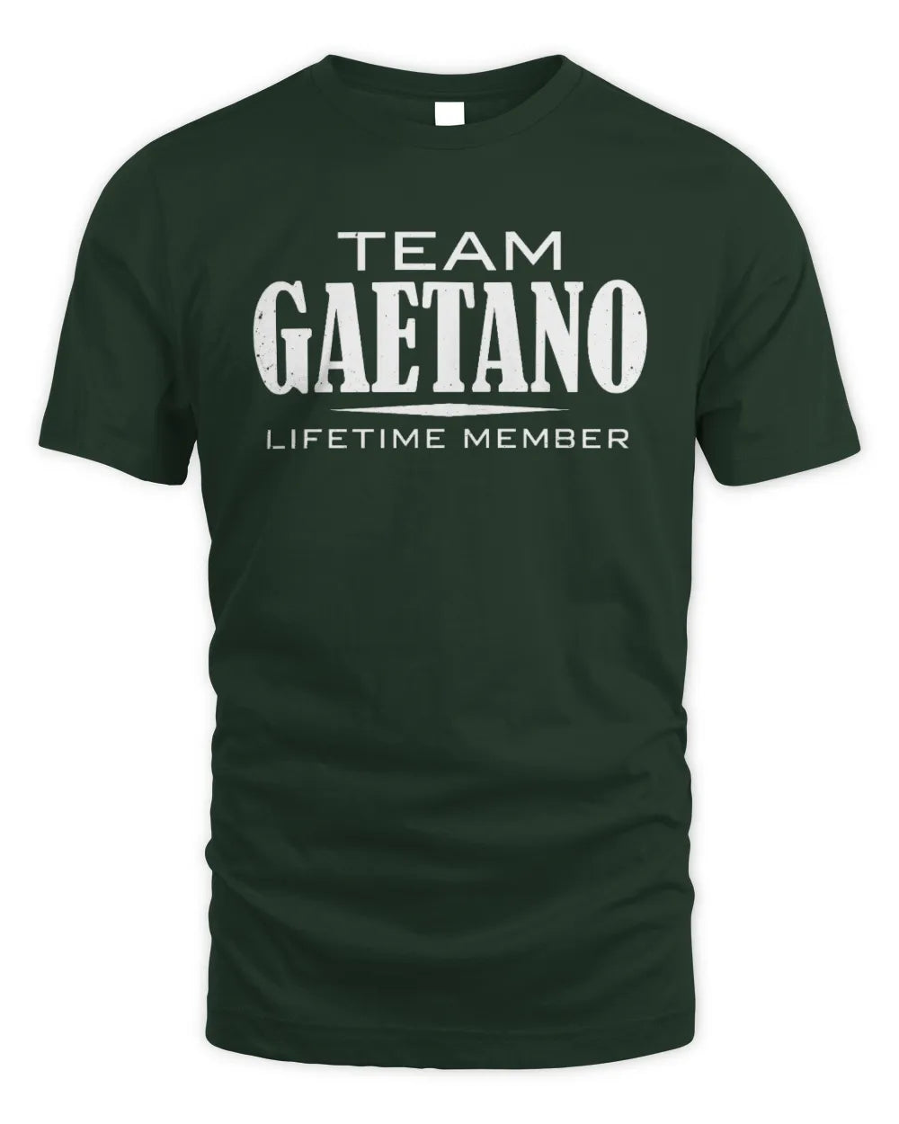 GAETANO BL62-K4-128 - Personalized “Team NAME Lifetime Member” - Unisex Standard T-Shirt - Forest Green