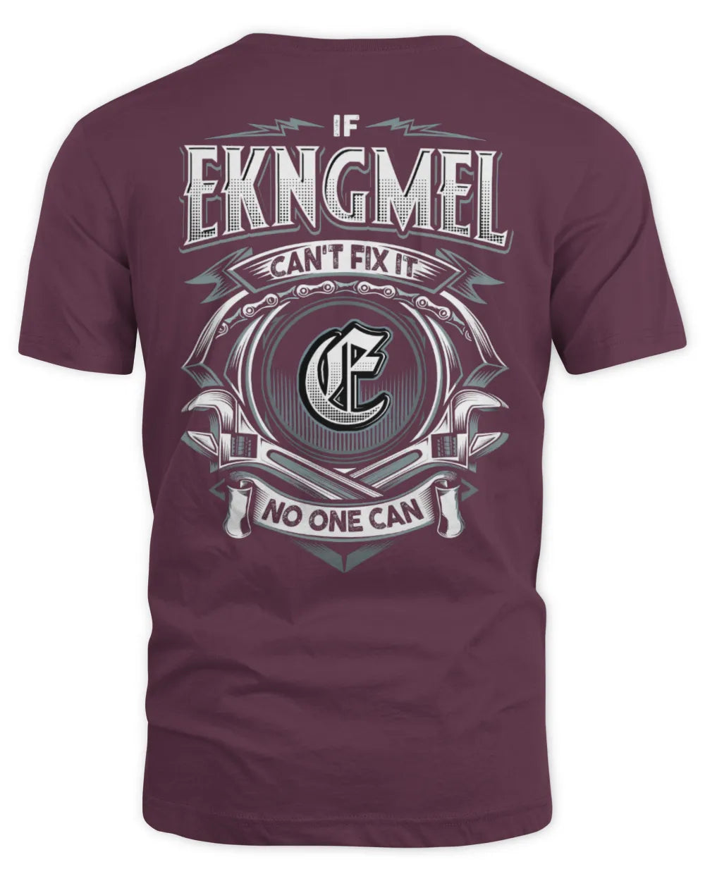 EKNGMEL AP81-K4-626 - Personalized Ahmed Quote Apparel “If Ahmed Can't Fix It, No One Can” - Unisex Standard T-Shirt - Maroon