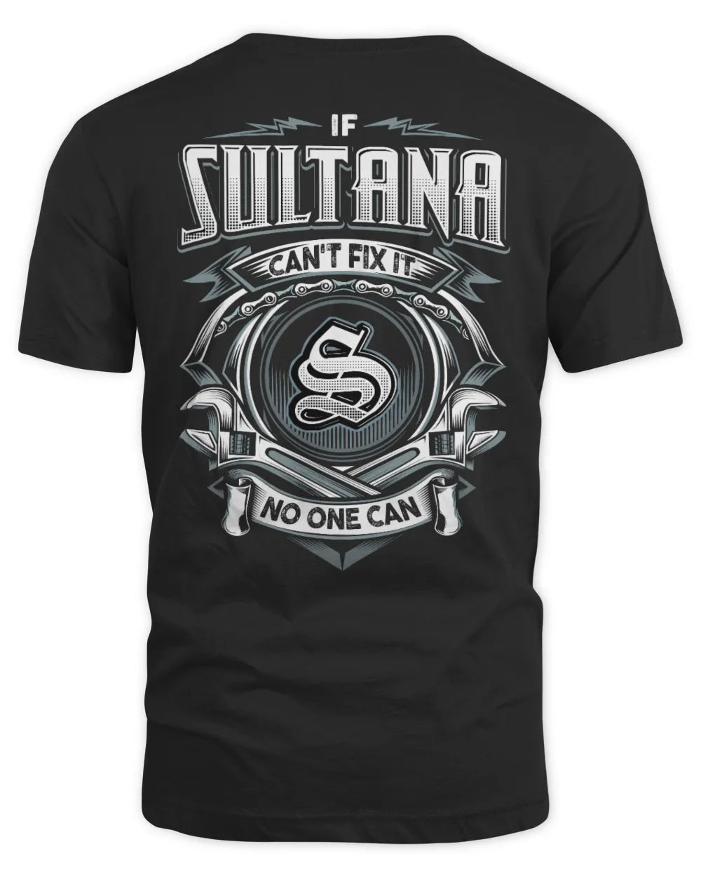 SULTANA AP81-K4-626 - Personalized Ahmed Quote Apparel “If Ahmed Can't Fix It, No One Can” - Unisex Standard T-Shirt - Black