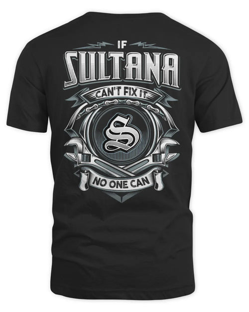 SULTANA AP81-K4-626 - Personalized Ahmed Quote Apparel “If Ahmed Can't Fix It, No One Can” - Unisex Standard T-Shirt - Black