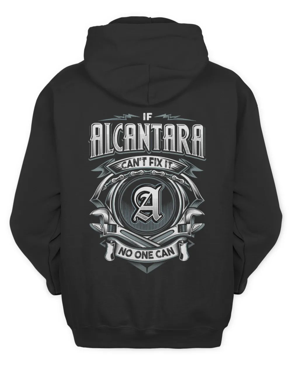 ALCANTARA AP81-K4-626 - Personalized Ahmed Quote Apparel “If Ahmed Can't Fix It, No One Can” - Unisex Hoodie - Black