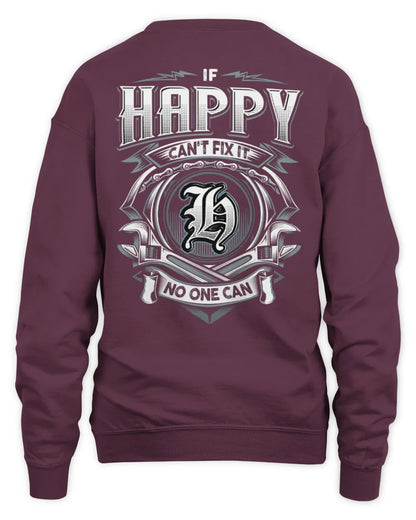 HAPPY AP81-K4-626 - Personalized Ahmed Quote Apparel “If Ahmed Can't Fix It, No One Can” - Unisex Sweatshirt - Maroon