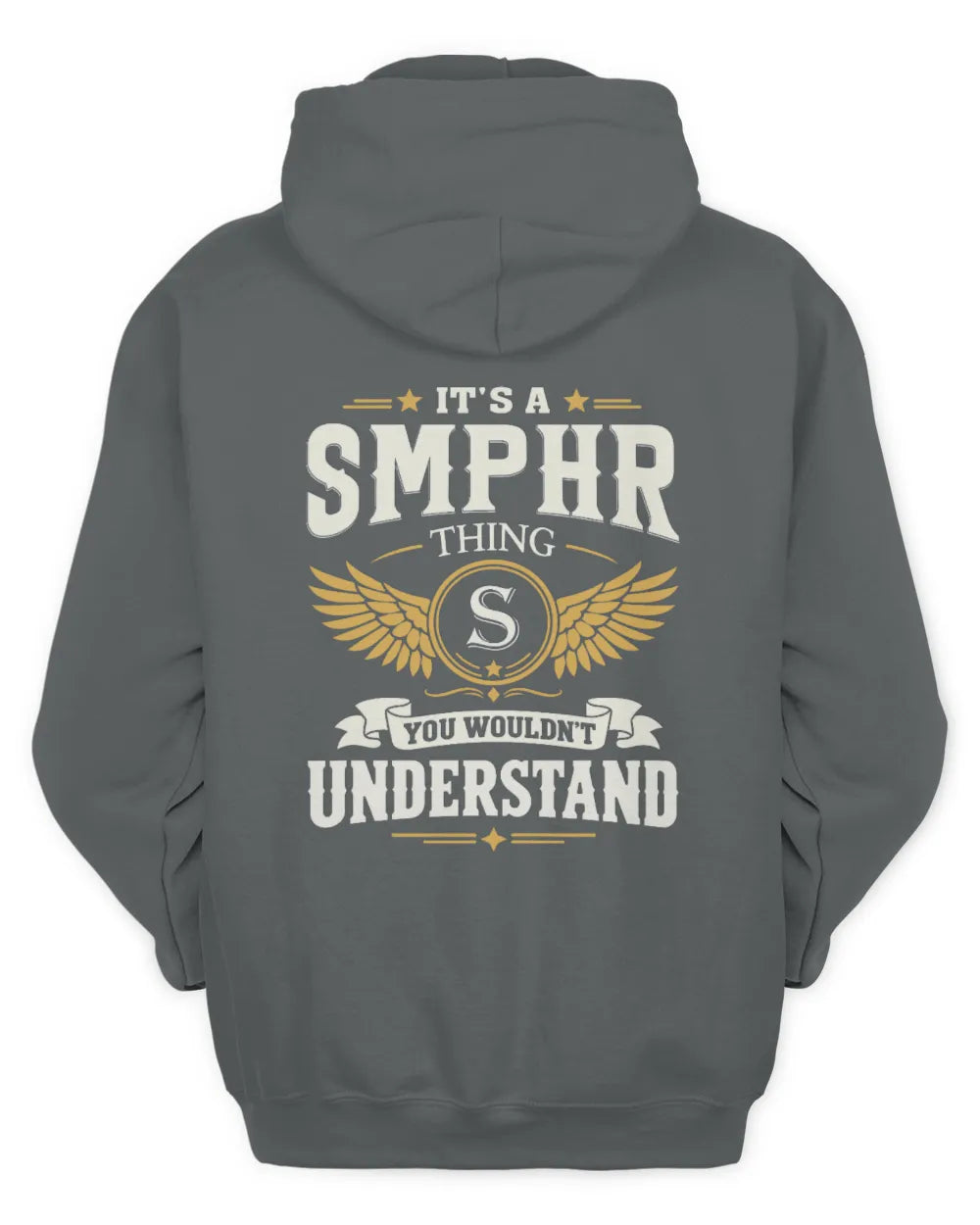 SMPHR KT06-M008 It’s a [NAME] Thing – You Wouldn’t Understand | Personalized Vintage T-Shirt - Unisex Hoodie - Charcoal