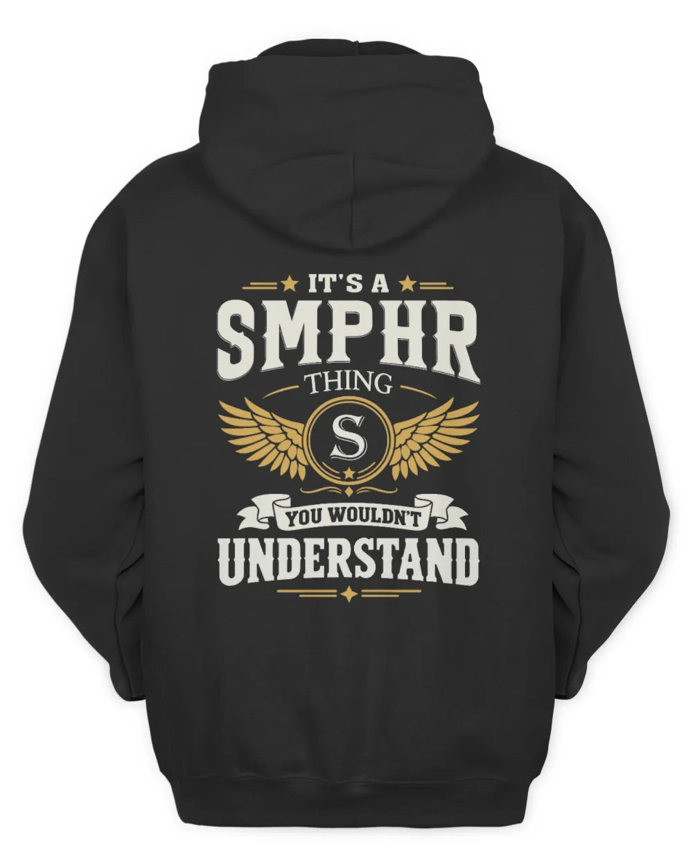 SMPHR KT06-M008 It’s a [NAME] Thing – You Wouldn’t Understand | Personalized Vintage T-Shirt - Unisex Hoodie - Black