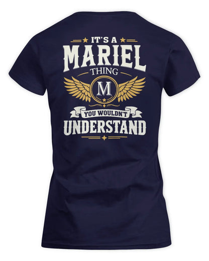 MARIEL KT06-M008 It’s a [NAME] Thing – You Wouldn’t Understand | Personalized Vintage T-Shirt - Women's Standard T-Shirt - Navy