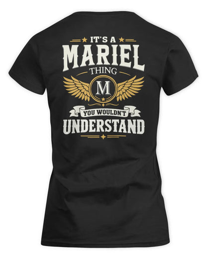 MARIEL KT06-M008 It’s a [NAME] Thing – You Wouldn’t Understand | Personalized Vintage T-Shirt - Women's Standard T-Shirt - Black