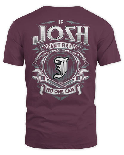 JOSH AP81-K4-626 - Personalized Ahmed Quote Apparel “If Ahmed Can't Fix It, No One Can” - Unisex Standard T-Shirt - Maroon