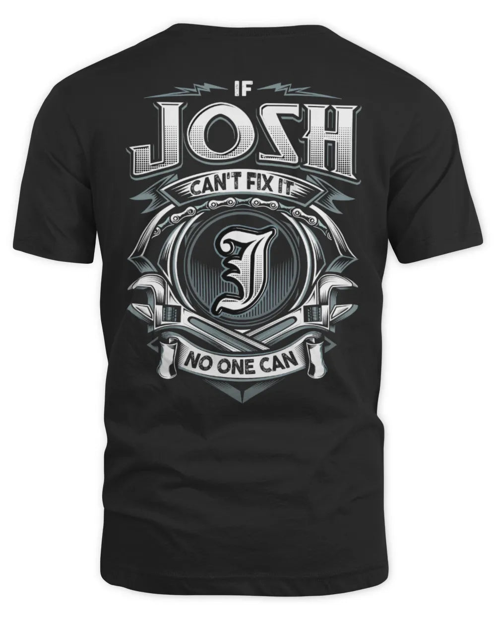 JOSH AP81-K4-626 - Personalized Ahmed Quote Apparel “If Ahmed Can't Fix It, No One Can” - Unisex Standard T-Shirt - Black