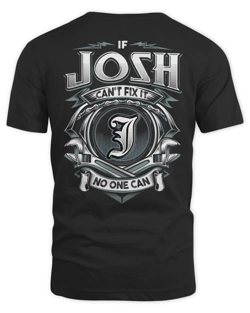 JOSH AP81-K4-626 - Personalized Ahmed Quote Apparel “If Ahmed Can't Fix It, No One Can” - Unisex Standard T-Shirt - Black