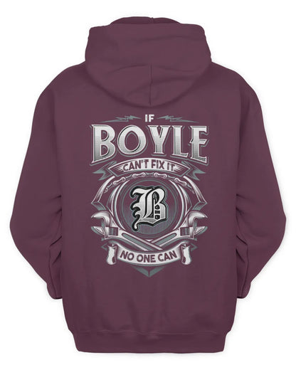 BOYLE AP81-K4-626 - Personalized Ahmed Quote Apparel “If Ahmed Can't Fix It, No One Can” - Unisex Hoodie - Maroon