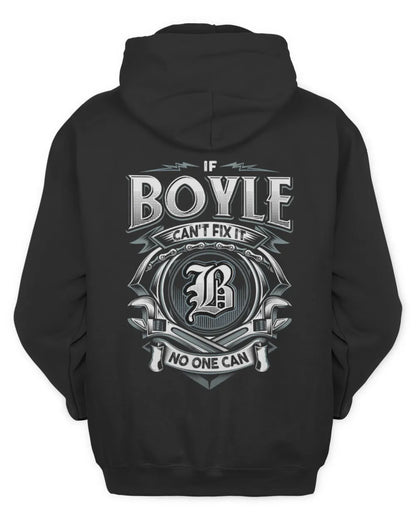 BOYLE AP81-K4-626 - Personalized Ahmed Quote Apparel “If Ahmed Can't Fix It, No One Can” - Unisex Hoodie - Black