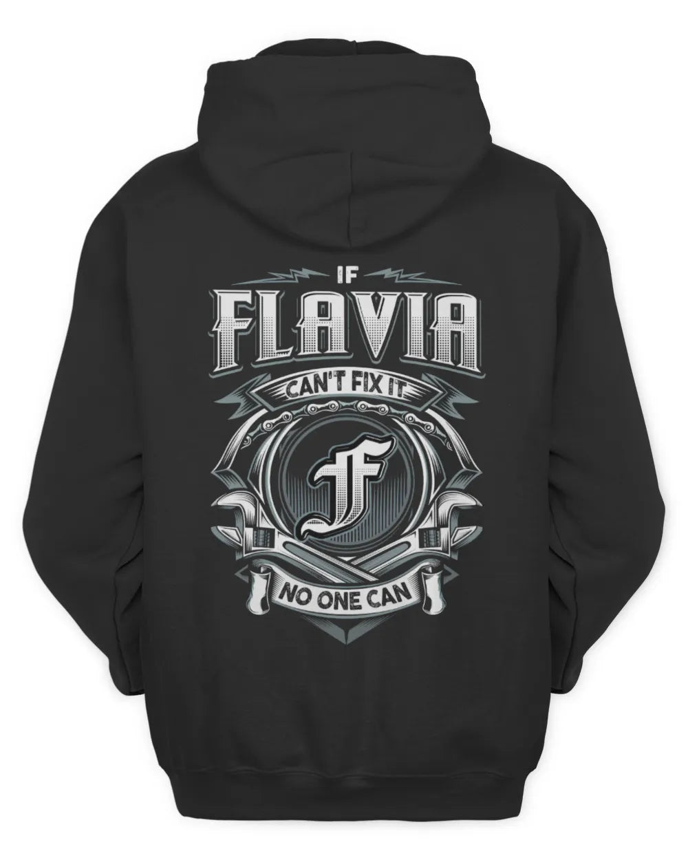 FLAVIA AP81-K4-626 - Personalized Ahmed Quote Apparel “If Ahmed Can't Fix It, No One Can” - Unisex Hoodie - Black