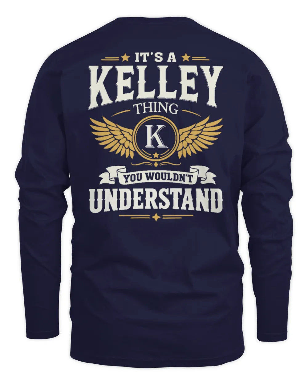 KELLEY KT06-M008 It’s a [NAME] Thing – You Wouldn’t Understand | Personalized Vintage T-Shirt - Men's Long Sleeved T-Shirt - Navy