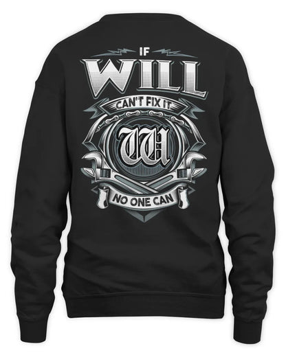 WILL AP81-K4-626 - Personalized Ahmed Quote Apparel “If Ahmed Can't Fix It, No One Can” - Unisex Sweatshirt - Black