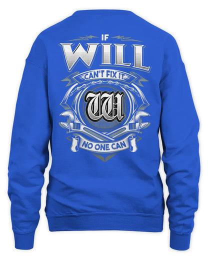 WILL AP81-K4-626 - Personalized Ahmed Quote Apparel “If Ahmed Can't Fix It, No One Can” - Unisex Sweatshirt - Royal