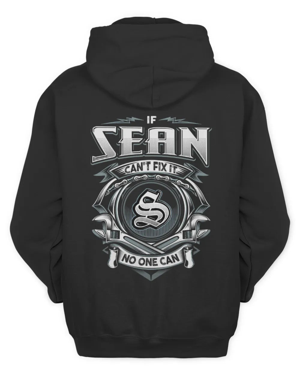 SEAN AP81-K4-626 - Personalized Ahmed Quote Apparel “If Ahmed Can't Fix It, No One Can” - Unisex Hoodie - Black
