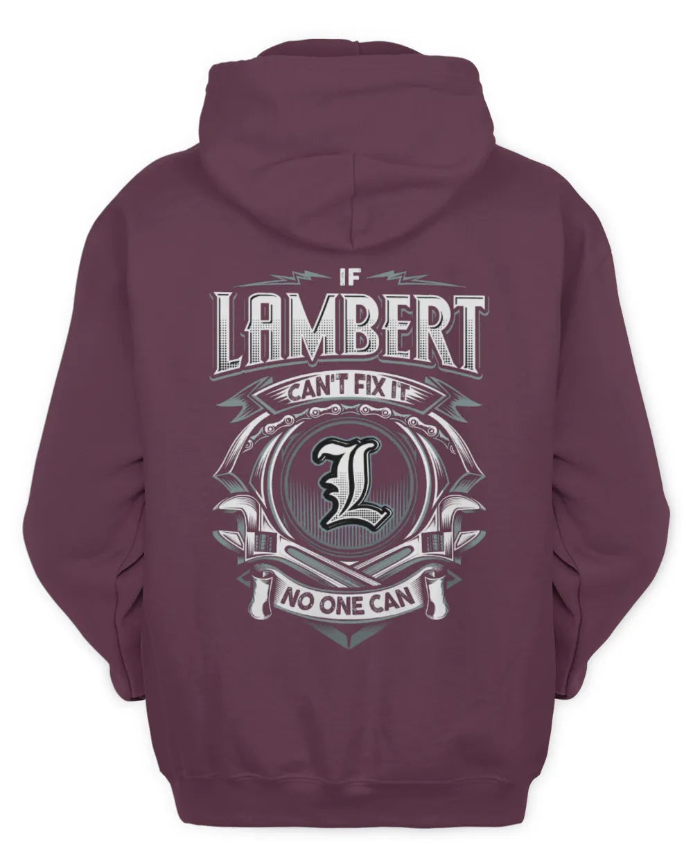 LAMBERT AP81-K4-626 - Personalized Ahmed Quote Apparel “If Ahmed Can't Fix It, No One Can” - Unisex Hoodie - Maroon