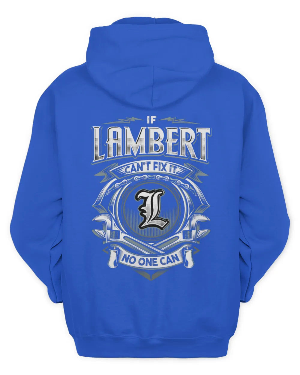 LAMBERT AP81-K4-626 - Personalized Ahmed Quote Apparel “If Ahmed Can't Fix It, No One Can” - Unisex Hoodie - Royal