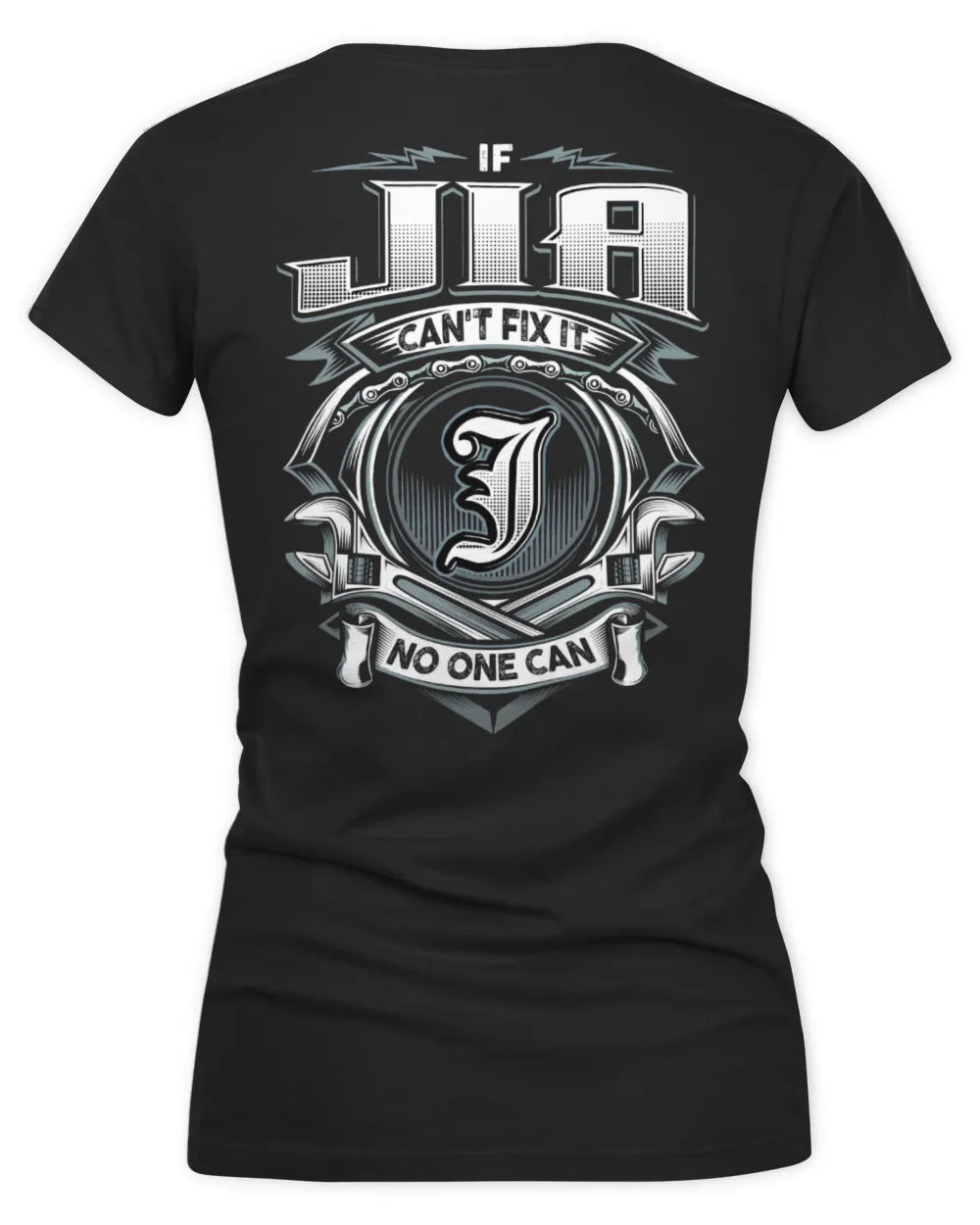 JIA AP81-K4-626 - Personalized Ahmed Quote Apparel “If Ahmed Can't Fix It, No One Can” - Women's V-Neck T-Shirt - Black