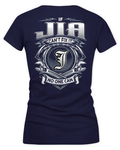 JIA AP81-K4-626 - Personalized Ahmed Quote Apparel “If Ahmed Can't Fix It, No One Can” - Women's V-Neck T-Shirt - Navy