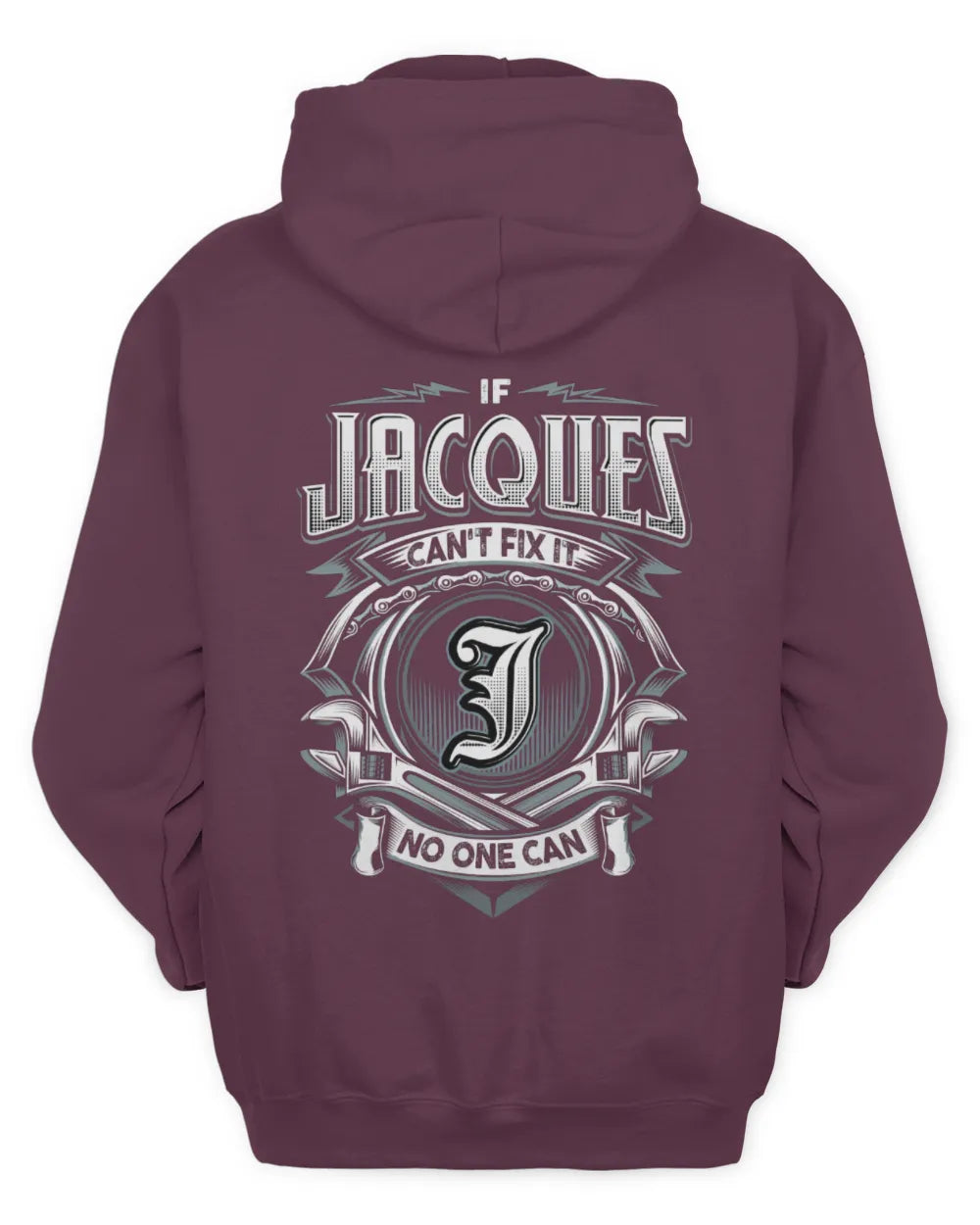 JACQUES AP81-K4-626 - Personalized Ahmed Quote Apparel “If Ahmed Can't Fix It, No One Can” - Unisex Hoodie - Maroon