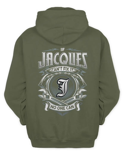 JACQUES AP81-K4-626 - Personalized Ahmed Quote Apparel “If Ahmed Can't Fix It, No One Can” - Unisex Hoodie - Military Green