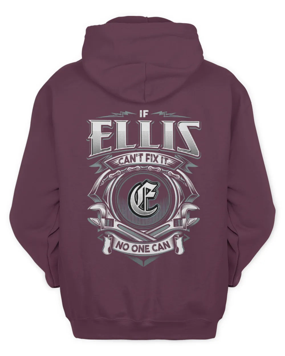 ELLIS AP81-K4-626 - Personalized Ahmed Quote Apparel “If Ahmed Can't Fix It, No One Can” - Unisex Hoodie - Maroon