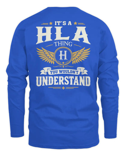 HLA KT06-M008 It’s a [NAME] Thing – You Wouldn’t Understand | Personalized Vintage T-Shirt - Men's Long Sleeved T-Shirt - Royal