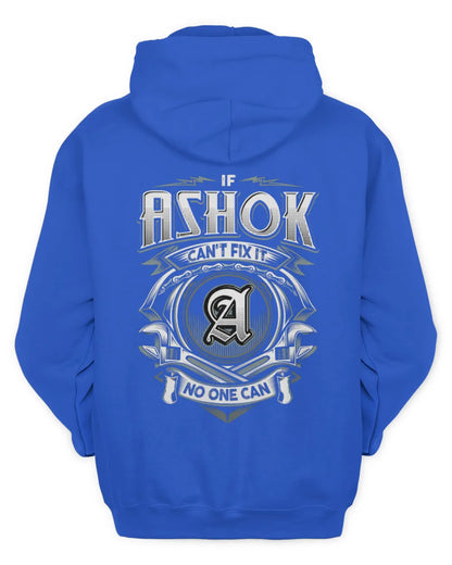 ASHOK AP81-K4-626 - Personalized Ahmed Quote Apparel “If Ahmed Can't Fix It, No One Can” - Unisex Hoodie - Royal