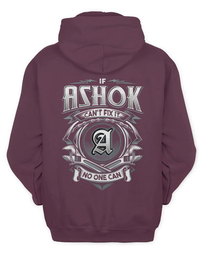 ASHOK AP81-K4-626 - Personalized Ahmed Quote Apparel “If Ahmed Can't Fix It, No One Can” - Unisex Hoodie - Maroon