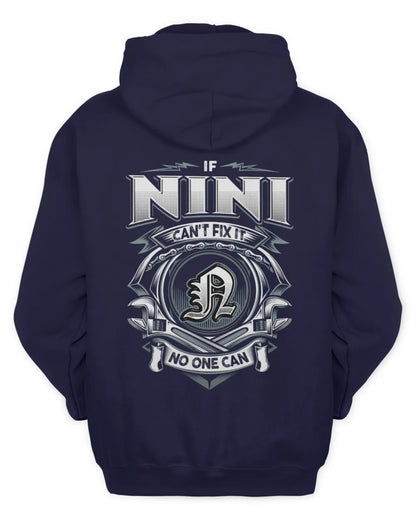 NINI AP81-K4-626 - Personalized Ahmed Quote Apparel “If Ahmed Can't Fix It, No One Can” - Unisex Hoodie - Navy