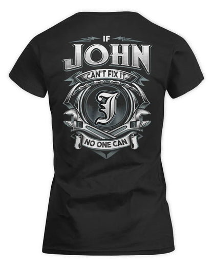 JOHN AP81-K4-626 - Personalized Ahmed Quote Apparel “If Ahmed Can't Fix It, No One Can” - Women's Standard T-Shirt - Black