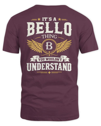 BELLO KT06-M008 It’s a [NAME] Thing – You Wouldn’t Understand | Personalized Vintage T-Shirt - Unisex Standard T-Shirt - Maroon