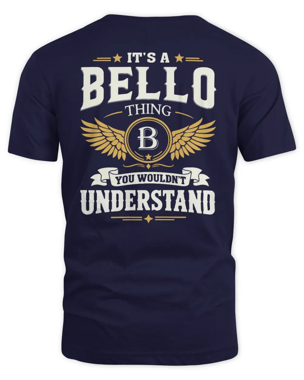 BELLO KT06-M008 It’s a [NAME] Thing – You Wouldn’t Understand | Personalized Vintage T-Shirt - Unisex Standard T-Shirt - Navy