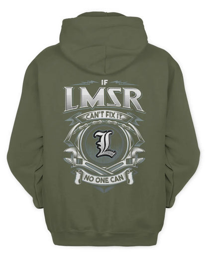 LMSR AP81-K4-626 - Personalized Ahmed Quote Apparel “If Ahmed Can't Fix It, No One Can” - Unisex Hoodie - Military Green