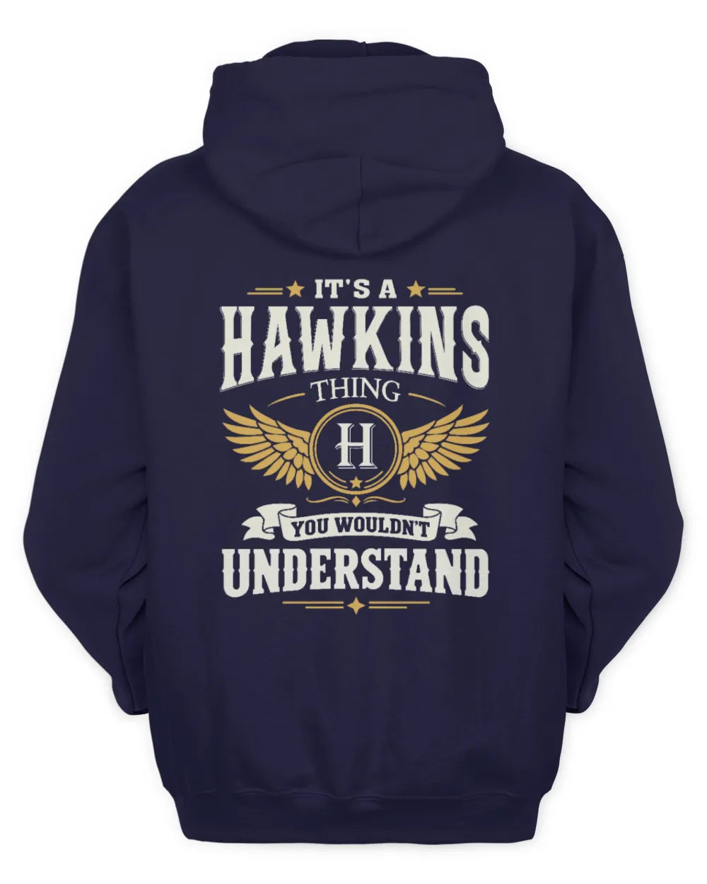 HAWKINS KT06-M008 It’s a [NAME] Thing – You Wouldn’t Understand | Personalized Vintage T-Shirt - Unisex Hoodie - Navy