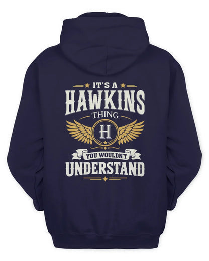 HAWKINS KT06-M008 It’s a [NAME] Thing – You Wouldn’t Understand | Personalized Vintage T-Shirt - Unisex Hoodie - Navy
