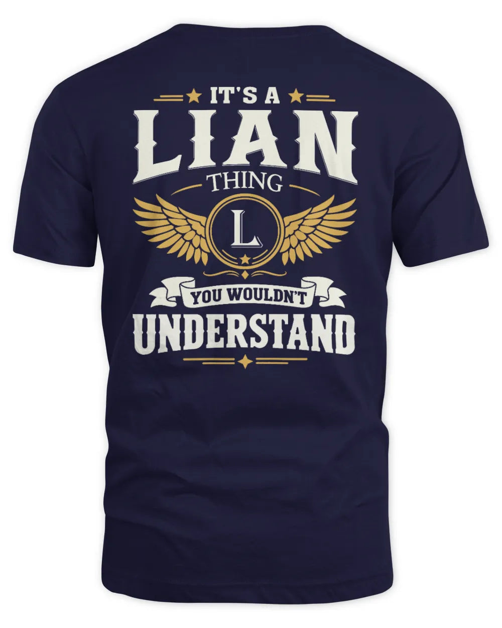 LIAN KT06-M008 It’s a [NAME] Thing – You Wouldn’t Understand | Personalized Vintage T-Shirt - Unisex Standard T-Shirt - Navy