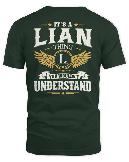 LIAN KT06-M008 It’s a [NAME] Thing – You Wouldn’t Understand | Personalized Vintage T-Shirt - Unisex Standard T-Shirt - Forest Green