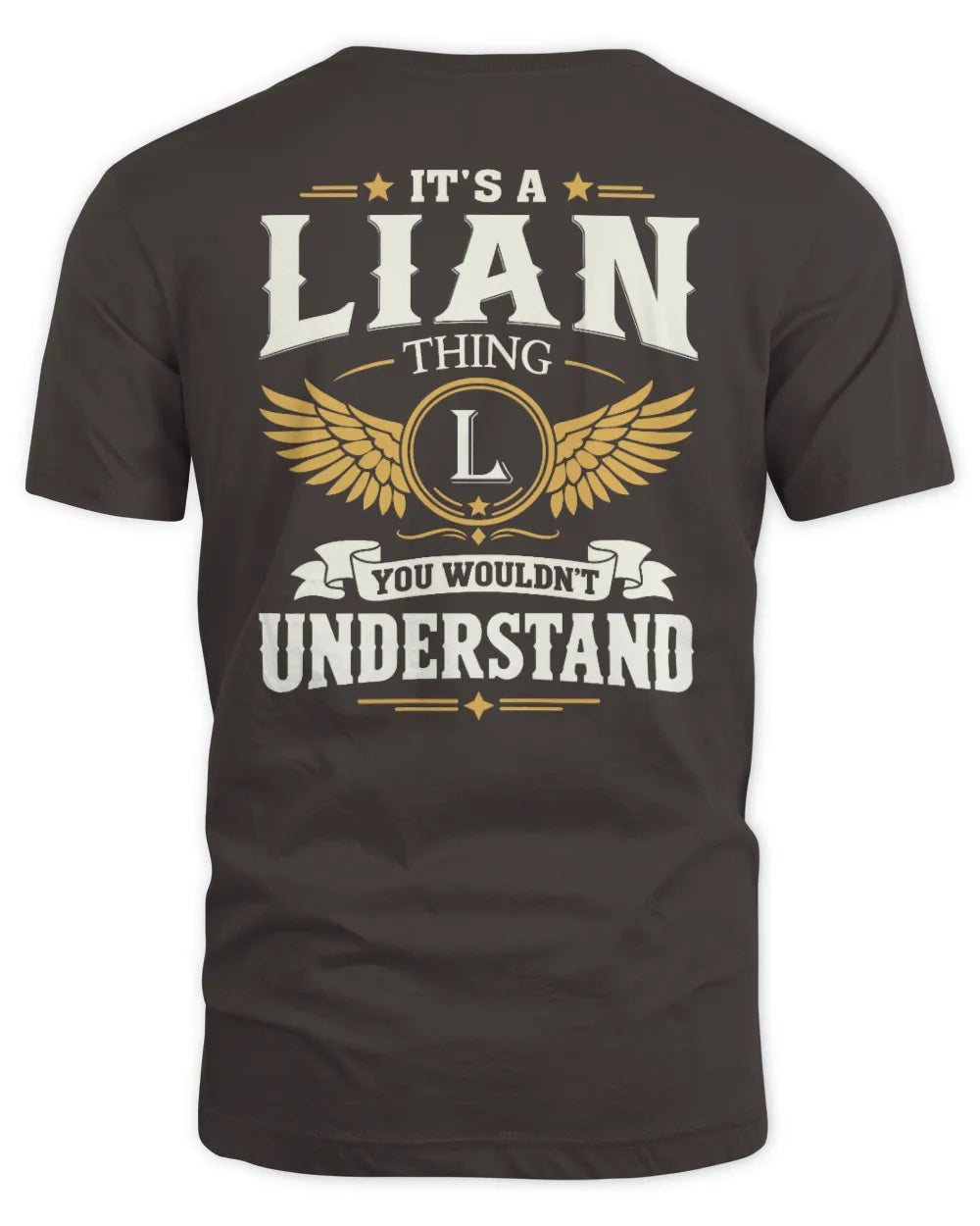 LIAN KT06-M008 It’s a [NAME] Thing – You Wouldn’t Understand | Personalized Vintage T-Shirt - Unisex Standard T-Shirt - Dark Chocolate