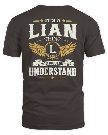 LIAN KT06-M008 It’s a [NAME] Thing – You Wouldn’t Understand | Personalized Vintage T-Shirt - Unisex Standard T-Shirt - Dark Chocolate